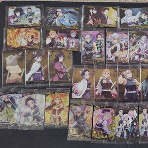 Demon Slayer Wafer Cards Vol. 7 - MISSING 2 CARDS, 1 DUPLICATE 34 CARDS TOTAL
